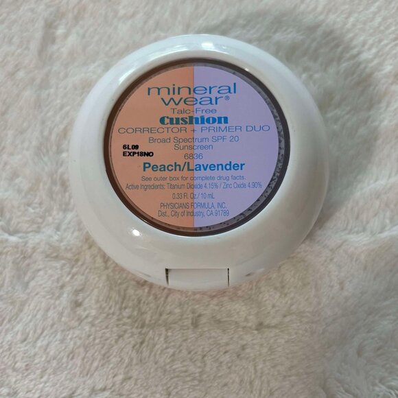 Physicians Formula Mineral Wear Cushion Corrector & Primer Duo Peach & Lavender - Picture 5 of 5